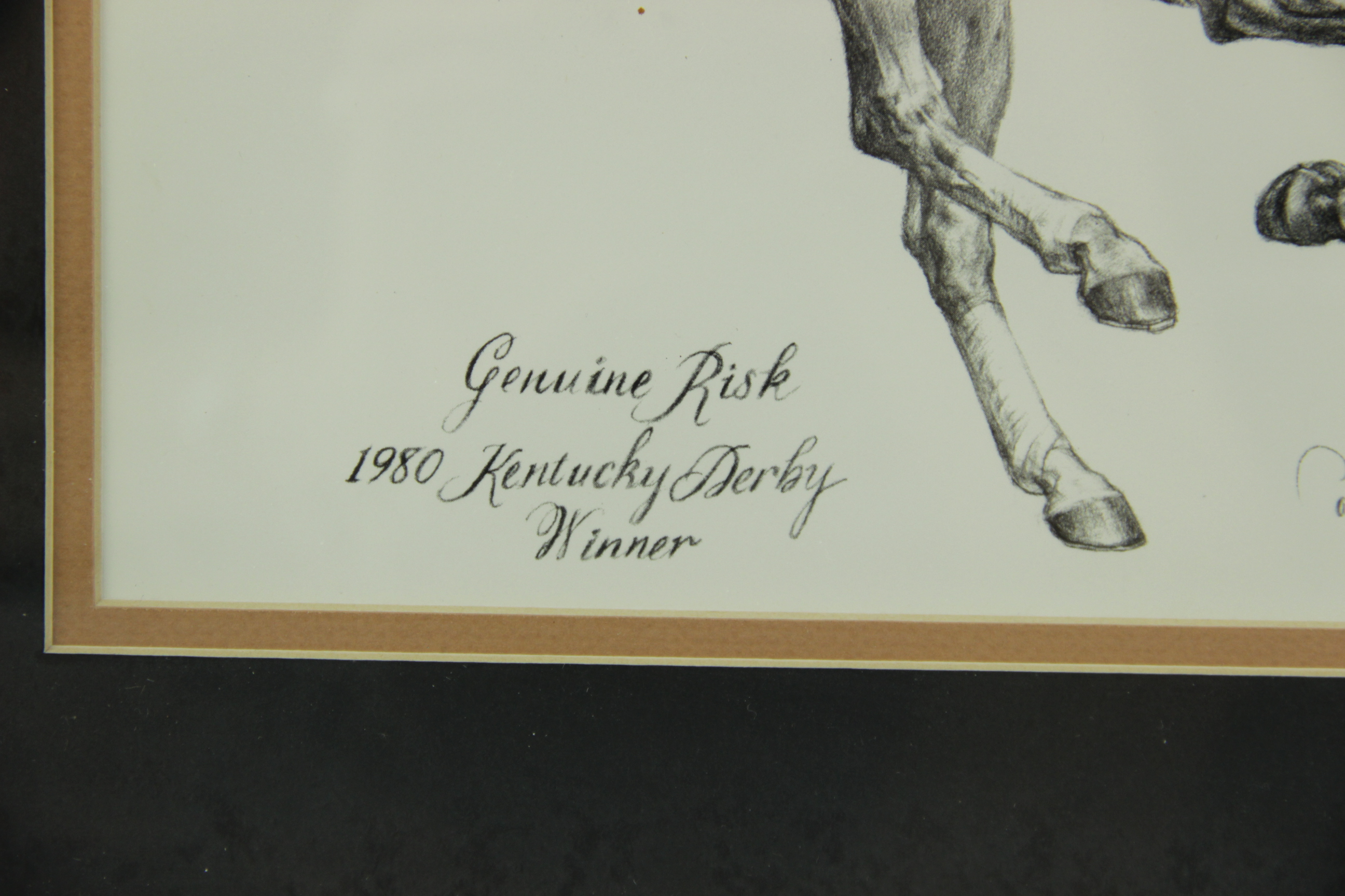 Signed Lithograph of Genuine Risk by Catherine Bloomfield