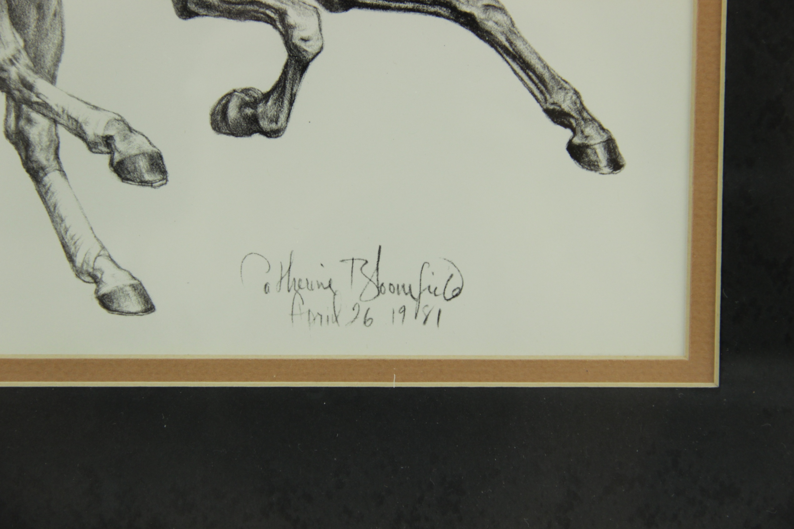 Signed Lithograph of Genuine Risk by Catherine Bloomfield