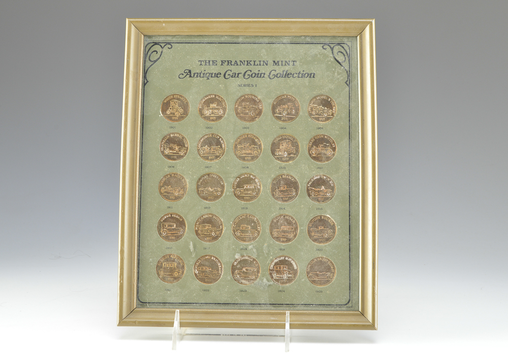 The Franklin Mint Antique Car Coin Collection
