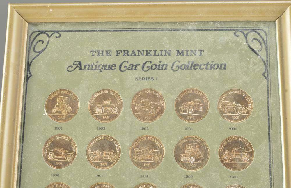 The Franklin Mint Antique Car Coin Collection