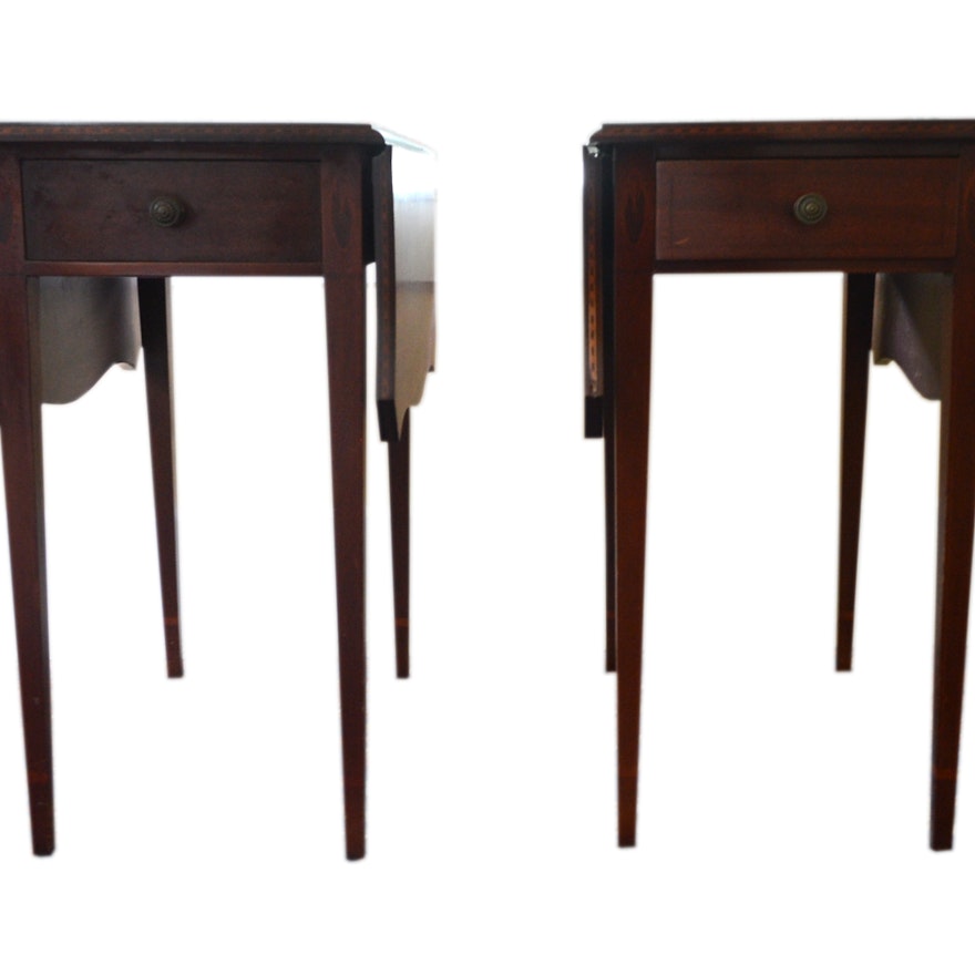 Pair of Hepplewhite Style Pembroke Tables