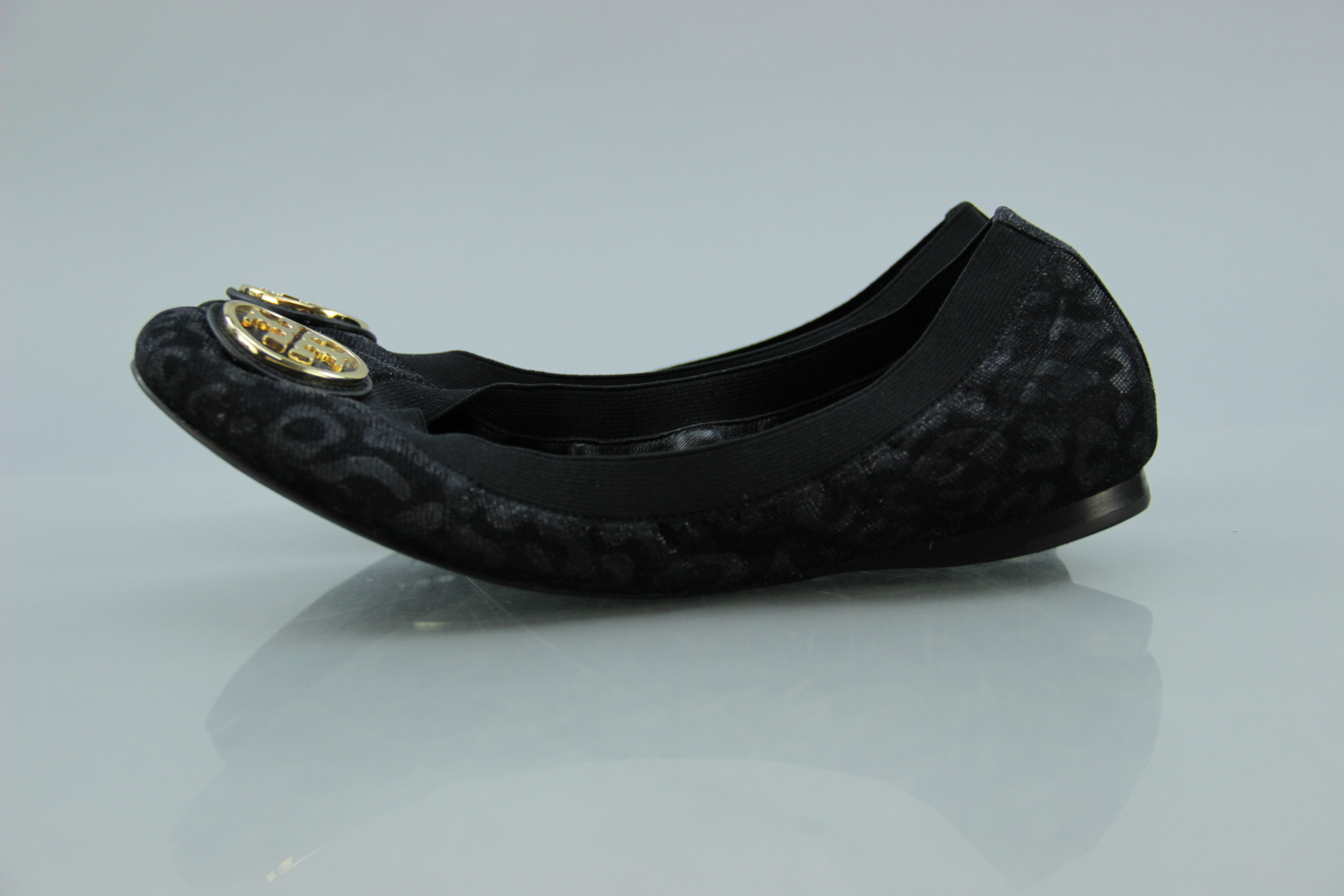Tory Burch Black Ballet Flats, Size 8.5
