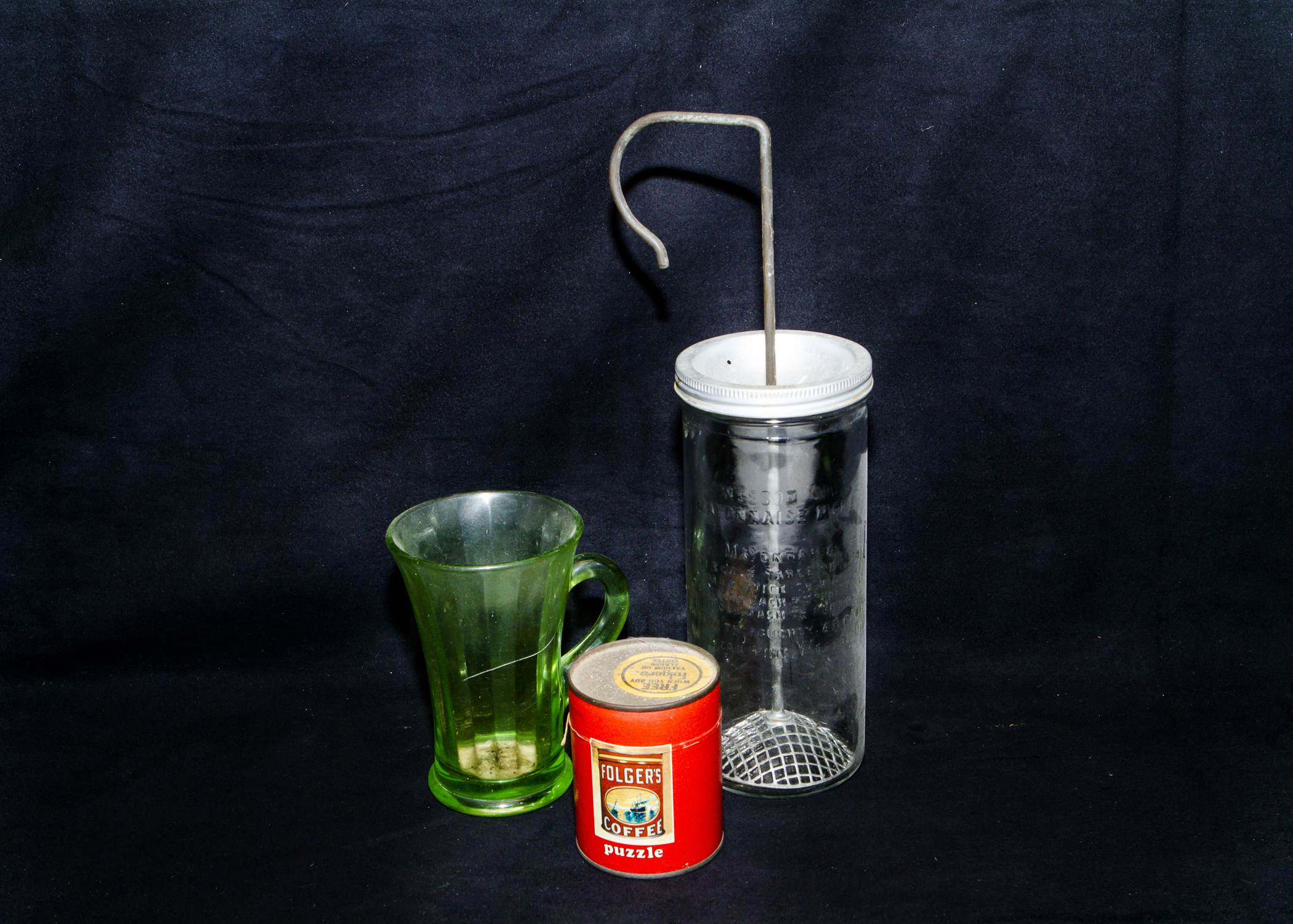 Trio of Vintage Kitchen-Themed Items