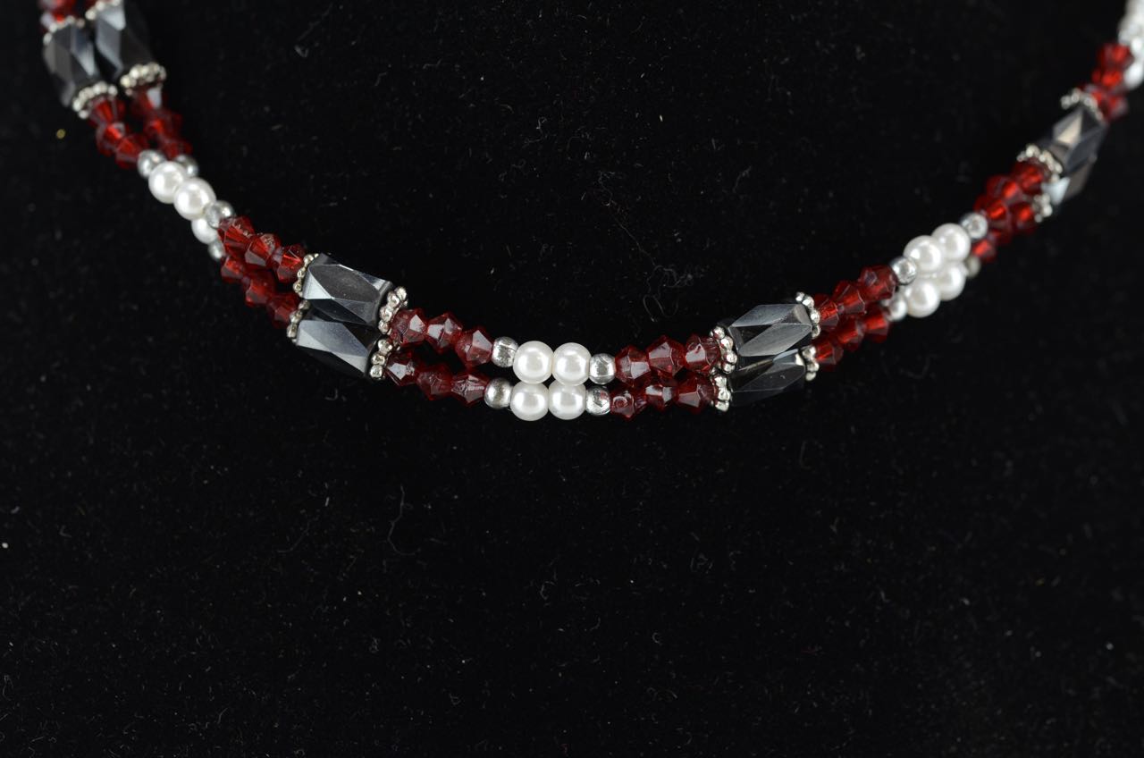 Hematine Costume Jewelry Necklace and Bracelets