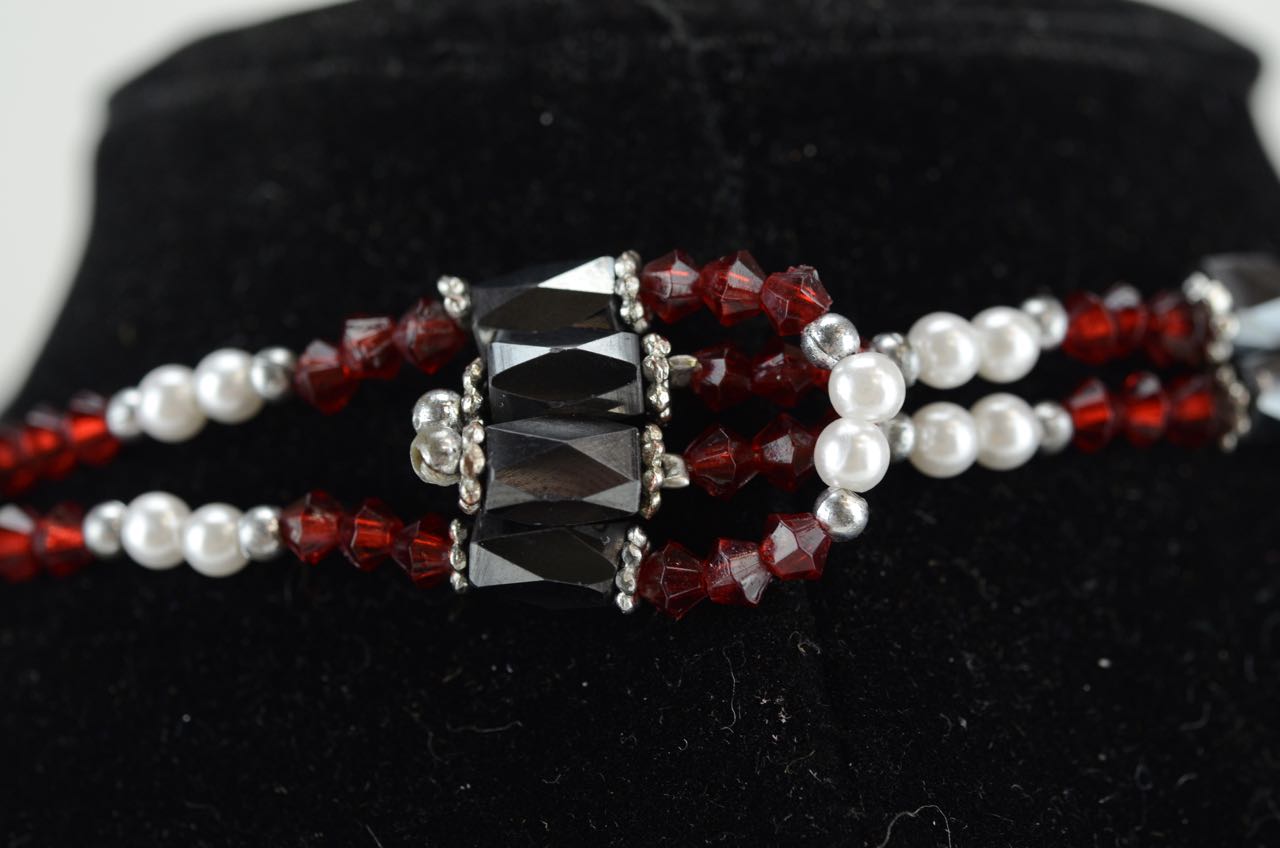 Hematine Costume Jewelry Necklace and Bracelets