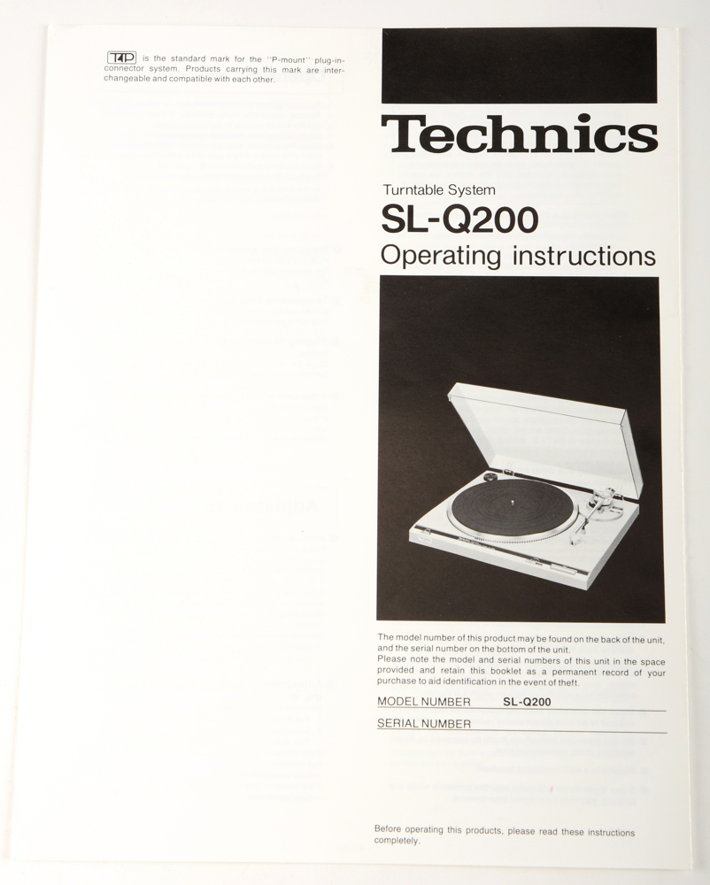 Technics SL-Q200 Turntable System