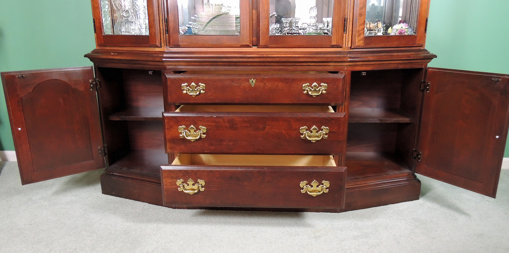 American Drew Breakfront China Cabinet