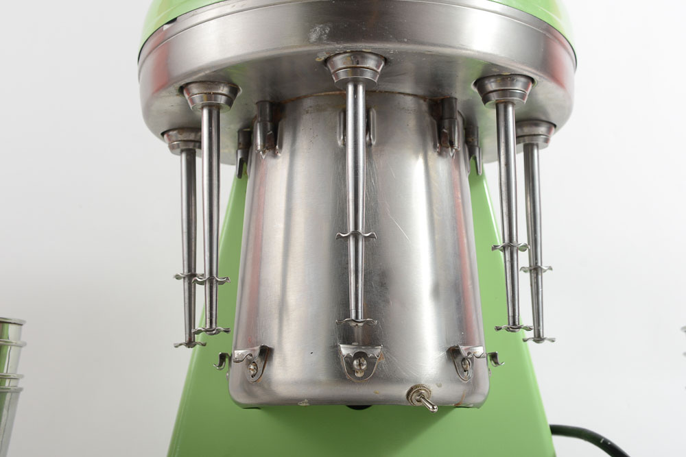 Five-Spindle Multimixer Milkshake Machine and Stainless Steel Cups