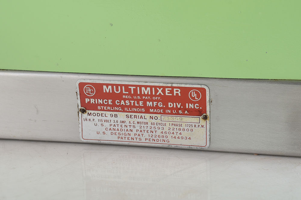 Five-Spindle Multimixer Milkshake Machine and Stainless Steel Cups