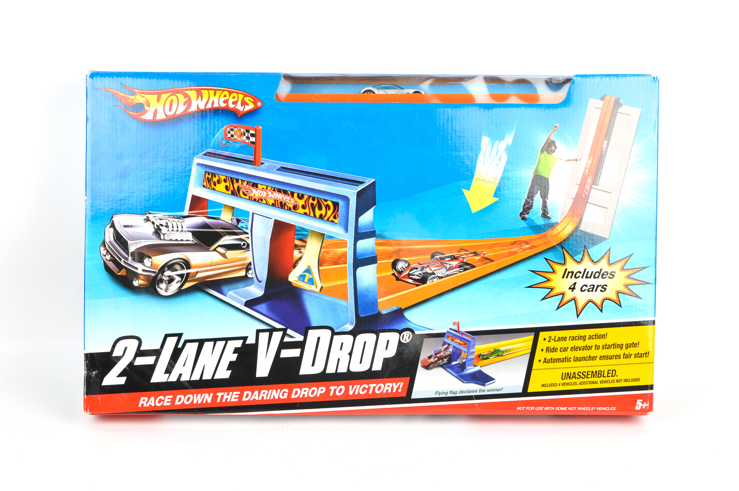 Hot wheels 2 hot sale lane v drop