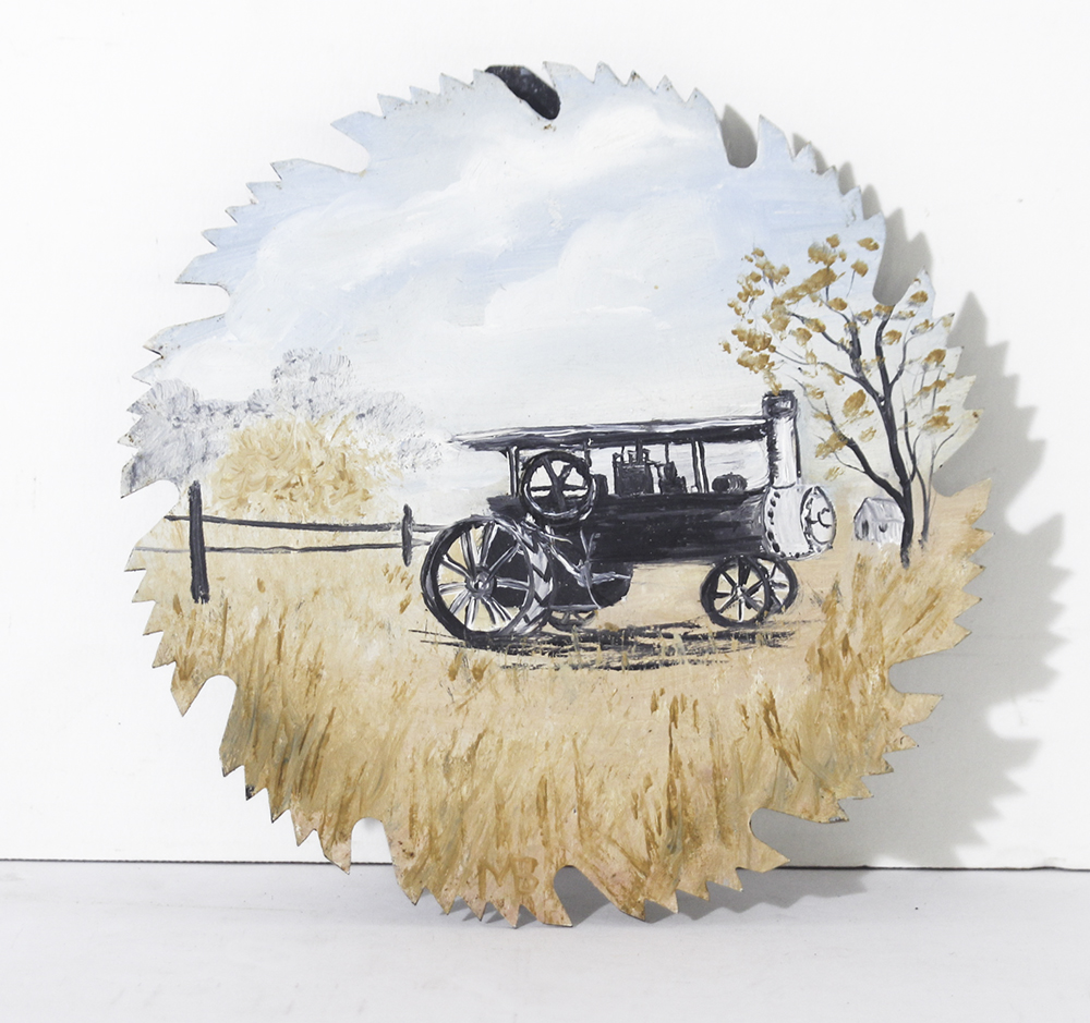 Hand-Painted Saw and Saw Blades