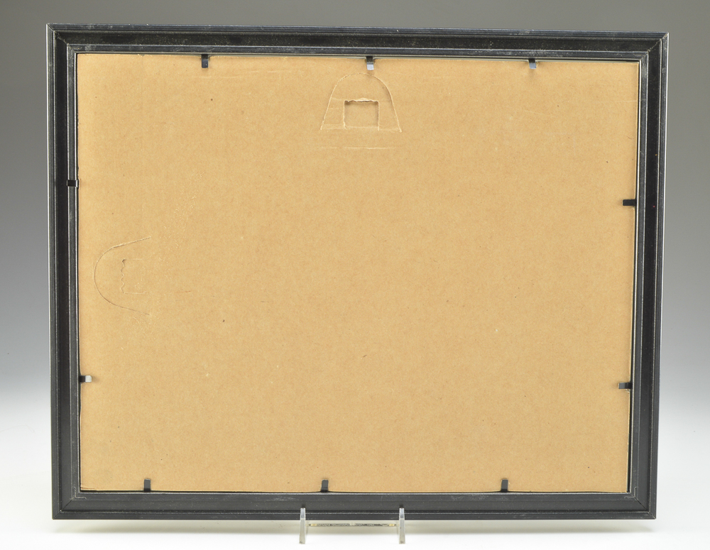 A Framed Uncut Two Dollar Bill Sheet