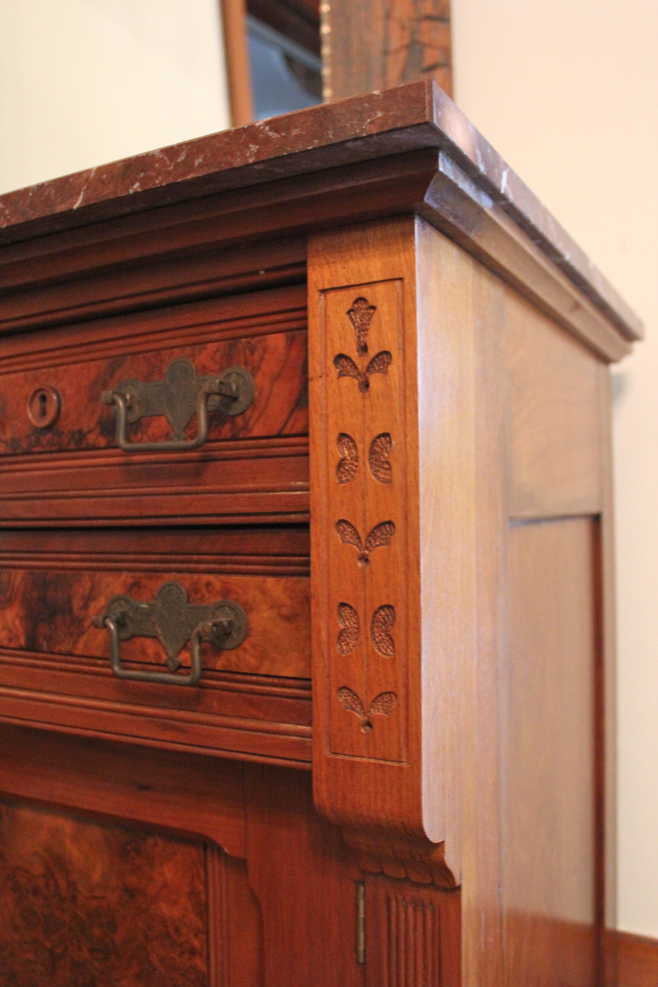 Renaissance Revival Marble Top Server