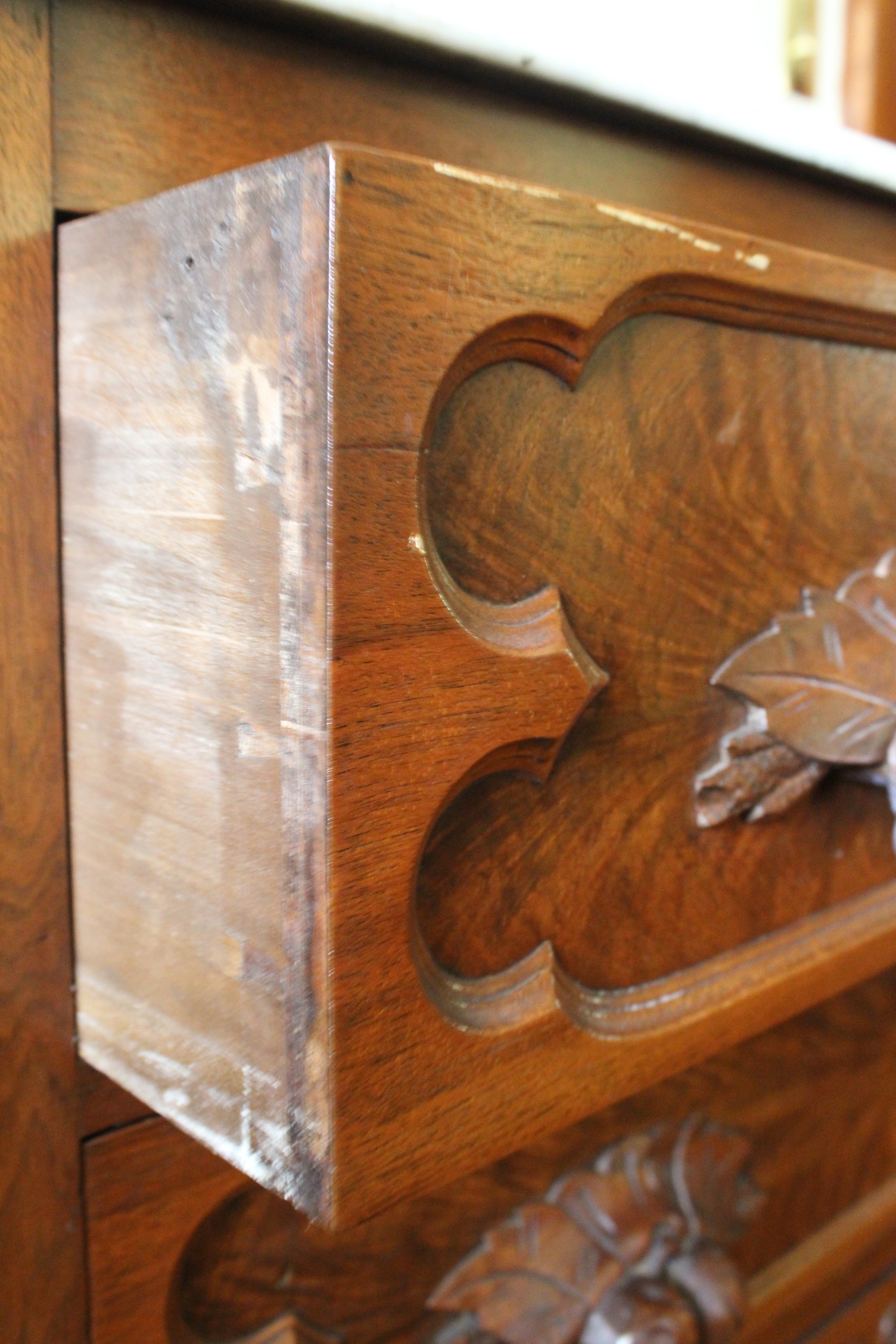 Chestnut Marble Top Server