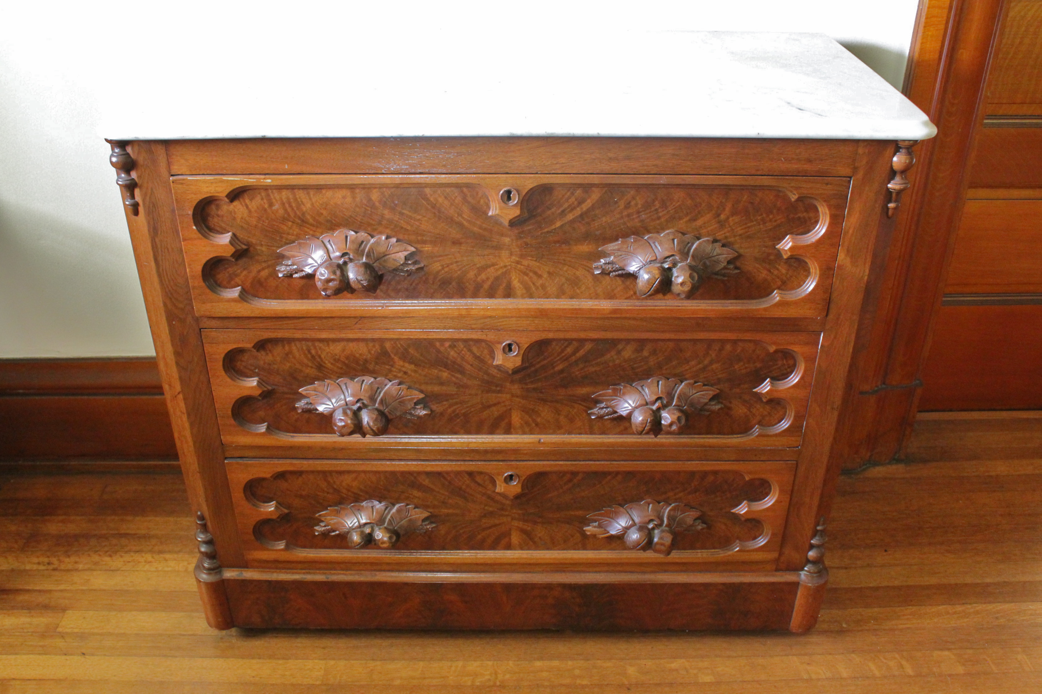 Chestnut Marble Top Server