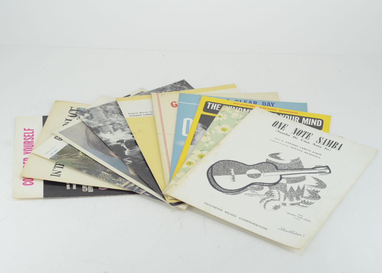 Vintage Song Sheets from 1950s and 1960s