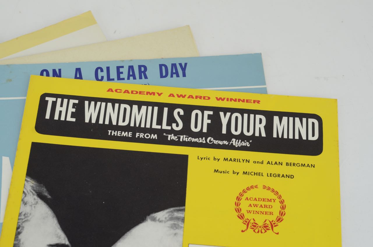 Vintage Song Sheets from 1950s and 1960s