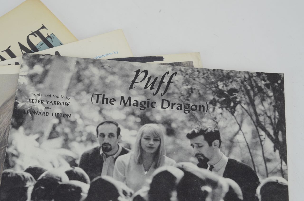 Vintage Song Sheets from 1950s and 1960s