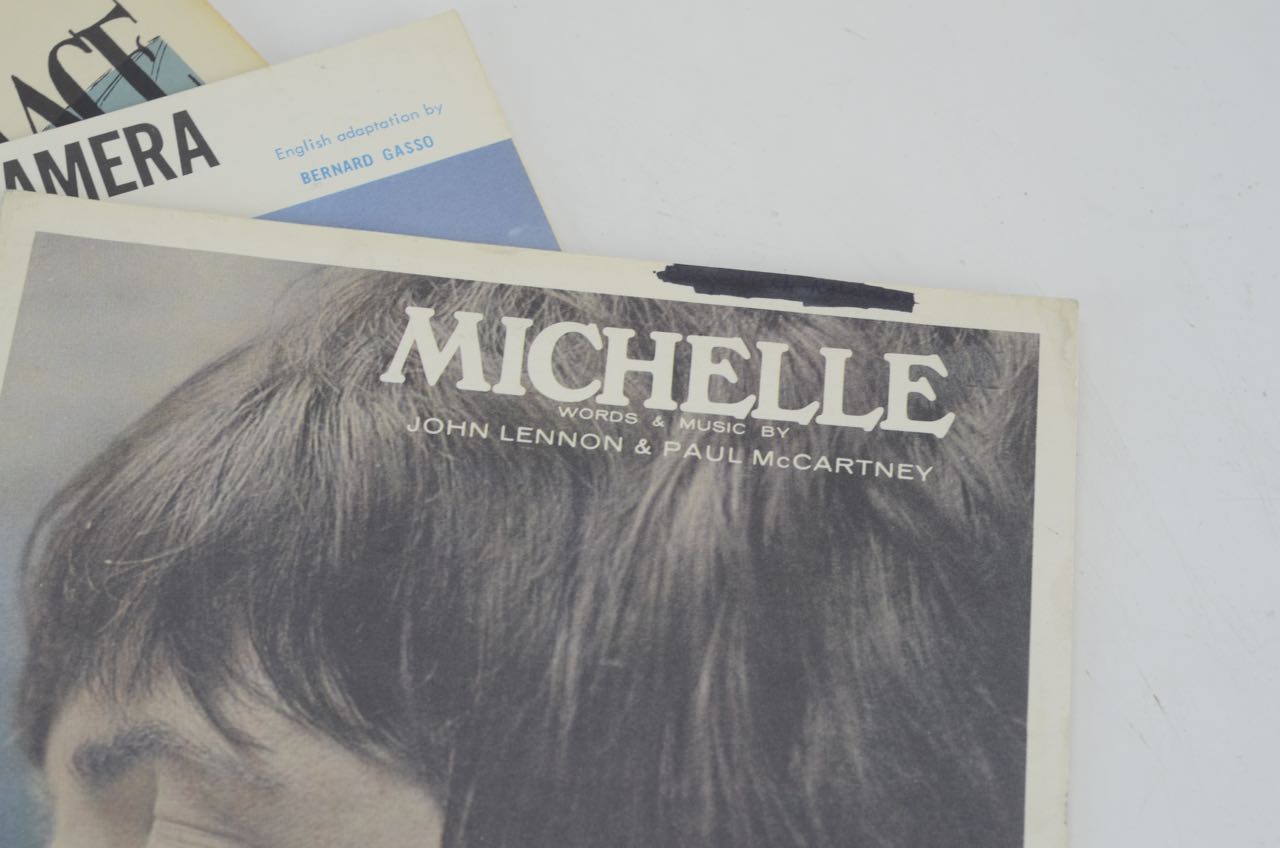 Vintage Song Sheets from 1950s and 1960s