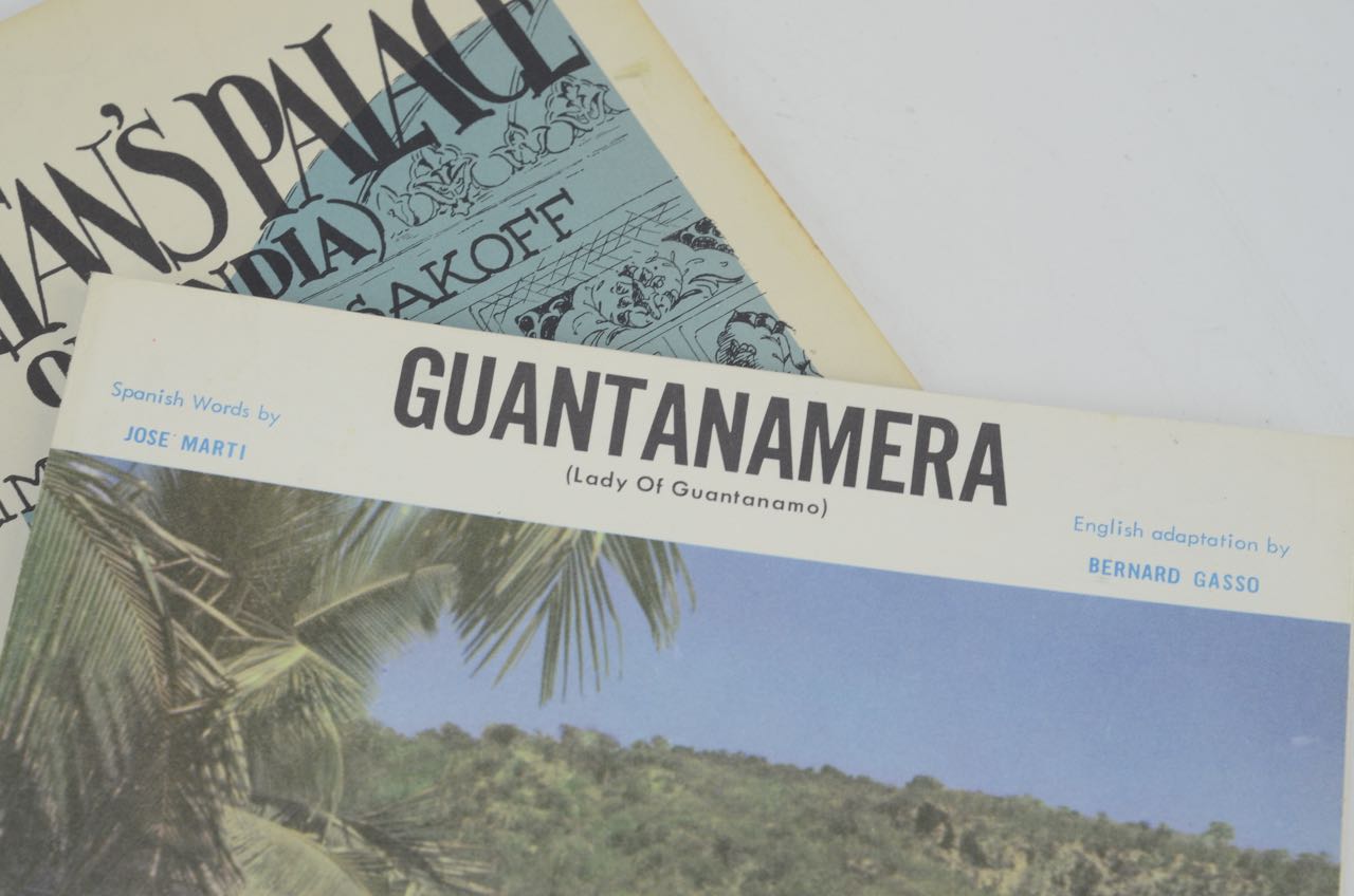 Vintage Song Sheets from 1950s and 1960s