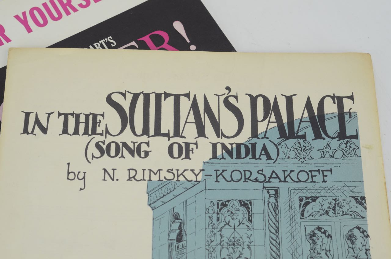 Vintage Song Sheets from 1950s and 1960s