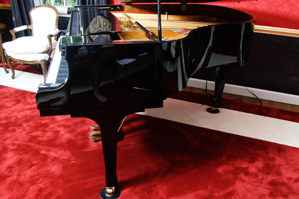 Nordiska Baby Grand Piano and Disc Player