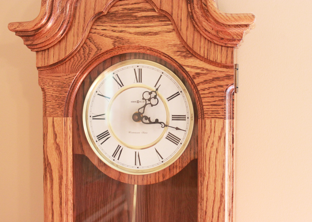Howard Miller Oak Wall Clock