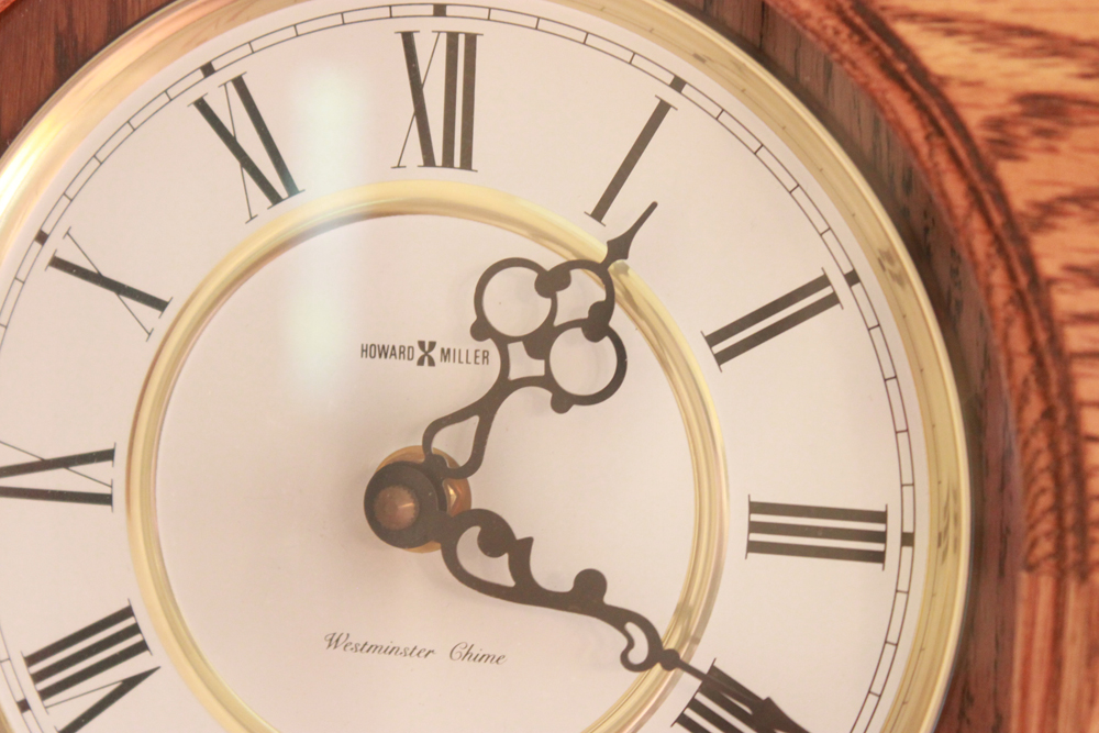 Howard Miller Oak Wall Clock