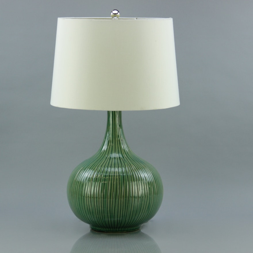 Green Ceramic Table Lamp