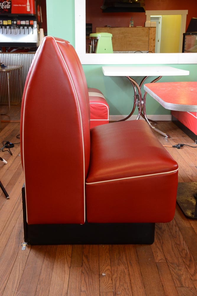 Vintage Restaurant Booth With Table
