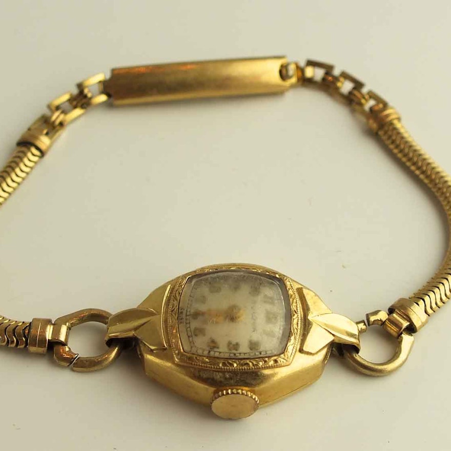 Ladies Bulova 14K Watch Face with 12K Gold Filled Band