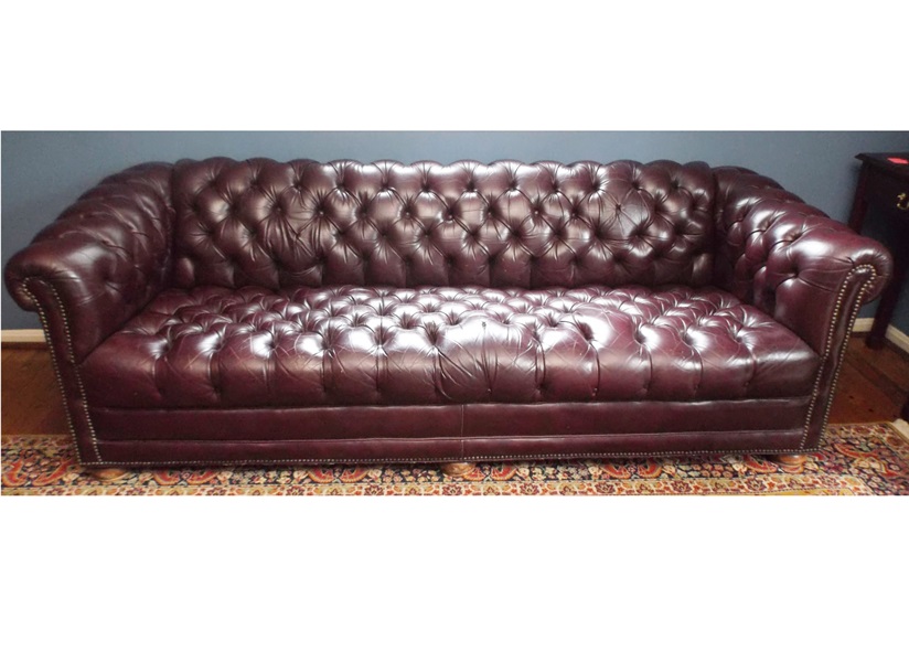 Chesterfield Tufted Leather Sofa