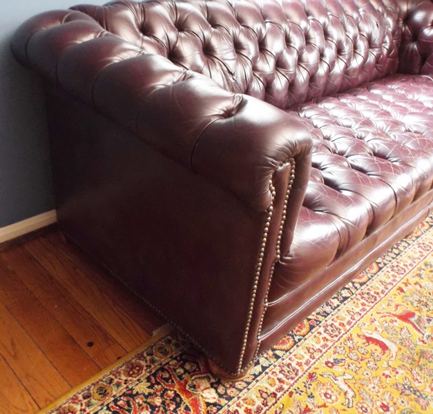 Chesterfield Tufted Leather Sofa