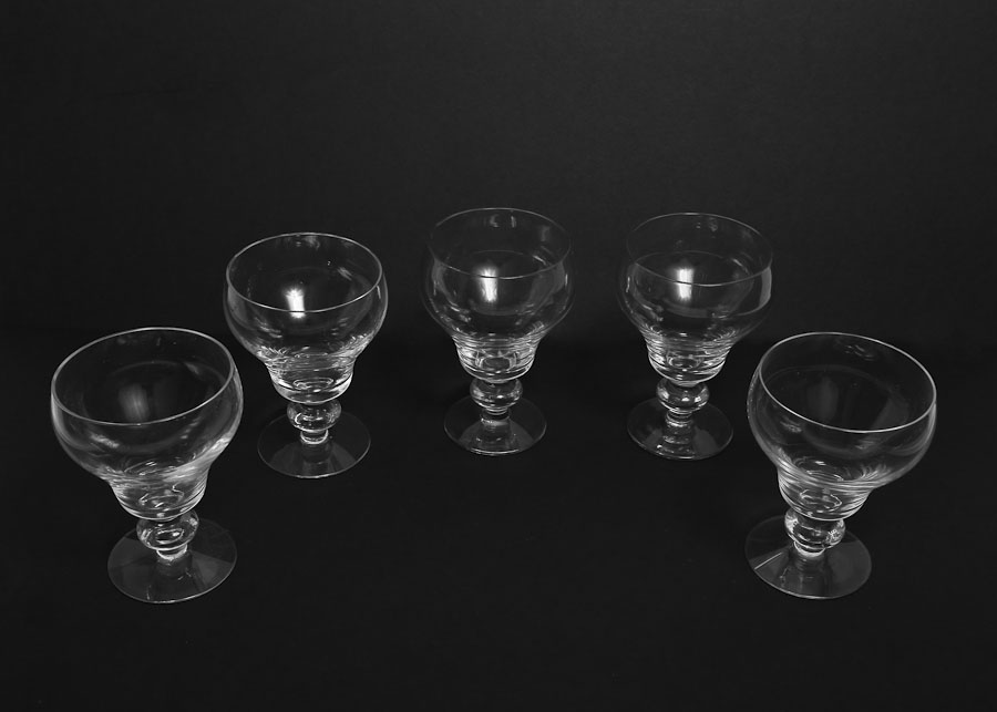 Set of Five Brandy Glasses