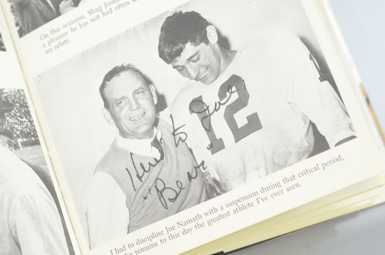 Signed Copy of "Bear" by Paul W. Bryant and John Underwood 1974