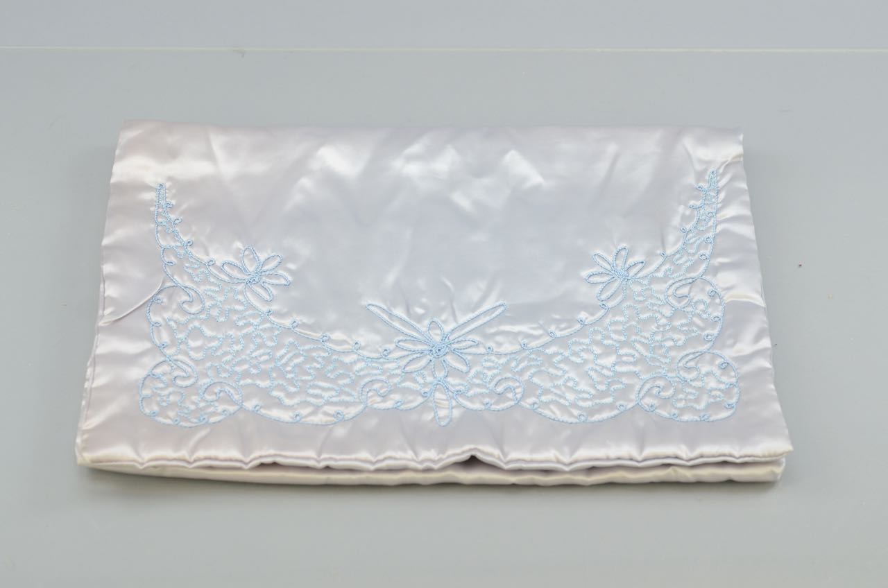 Four Vintage Satin Lingerie Cases, Jewelry Case, and a Cachet