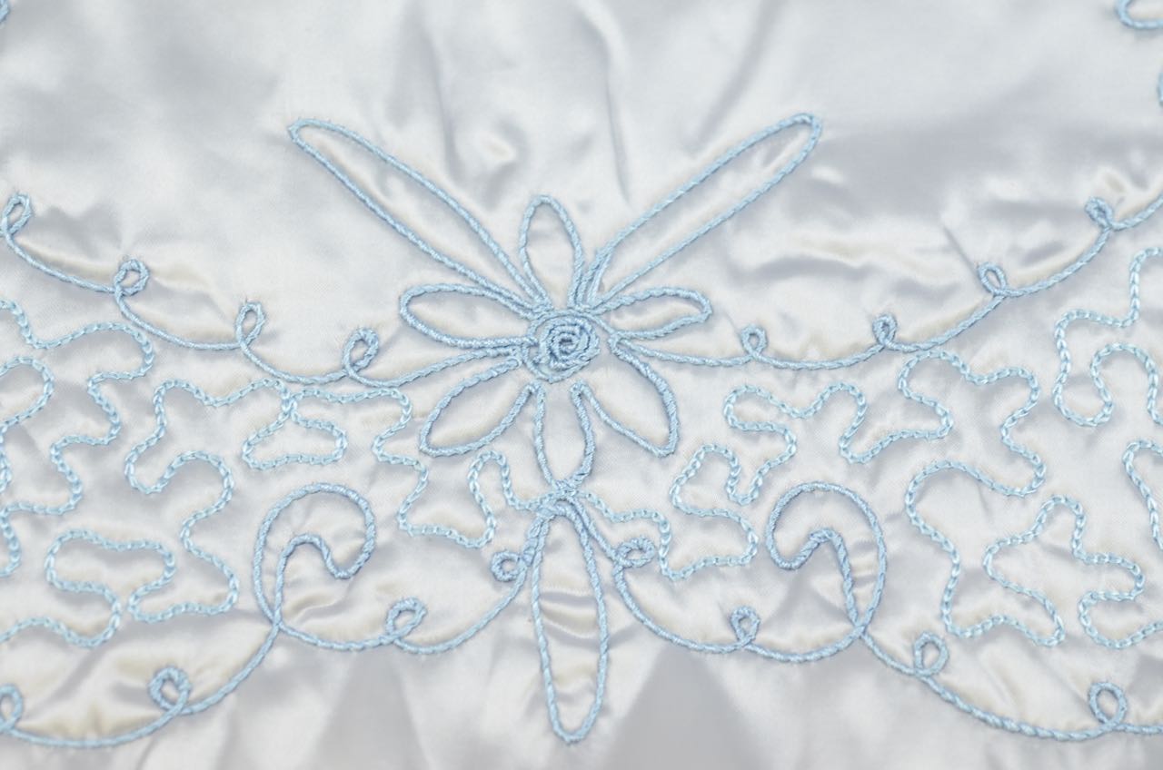 Four Vintage Satin Lingerie Cases, Jewelry Case, and a Cachet