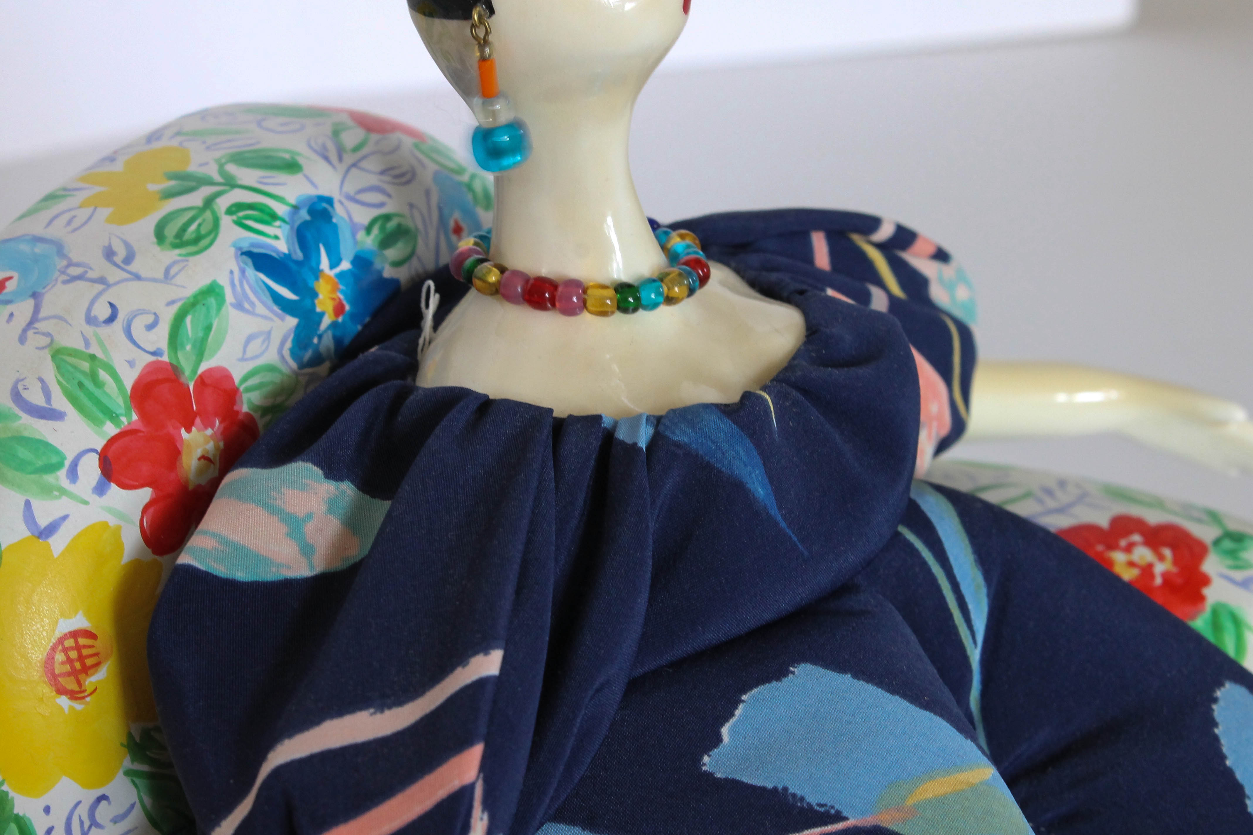 French Cerri Art Doll with Chair