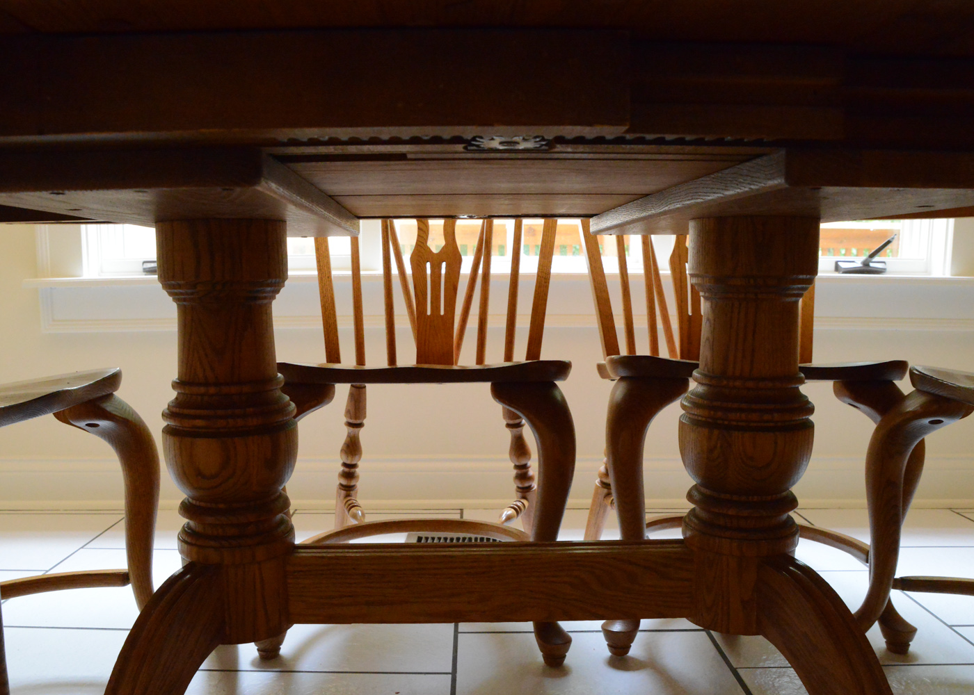 Richardson Brothers Oak Dining Table and Chairs