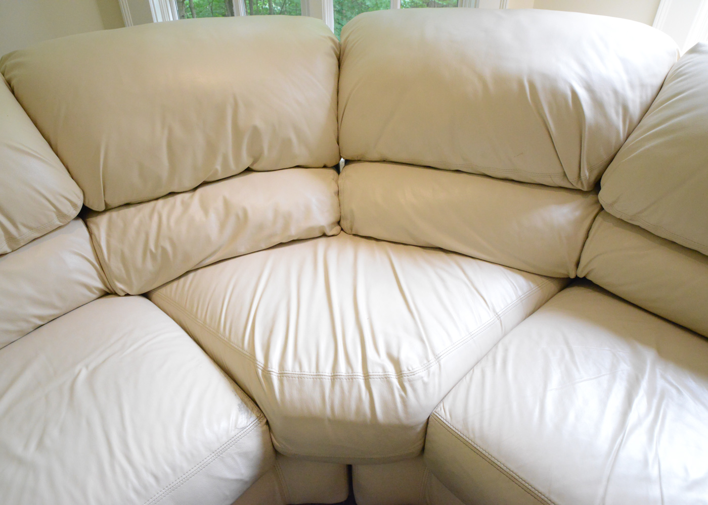 Hancock and Moore Leather Sectional Sofa