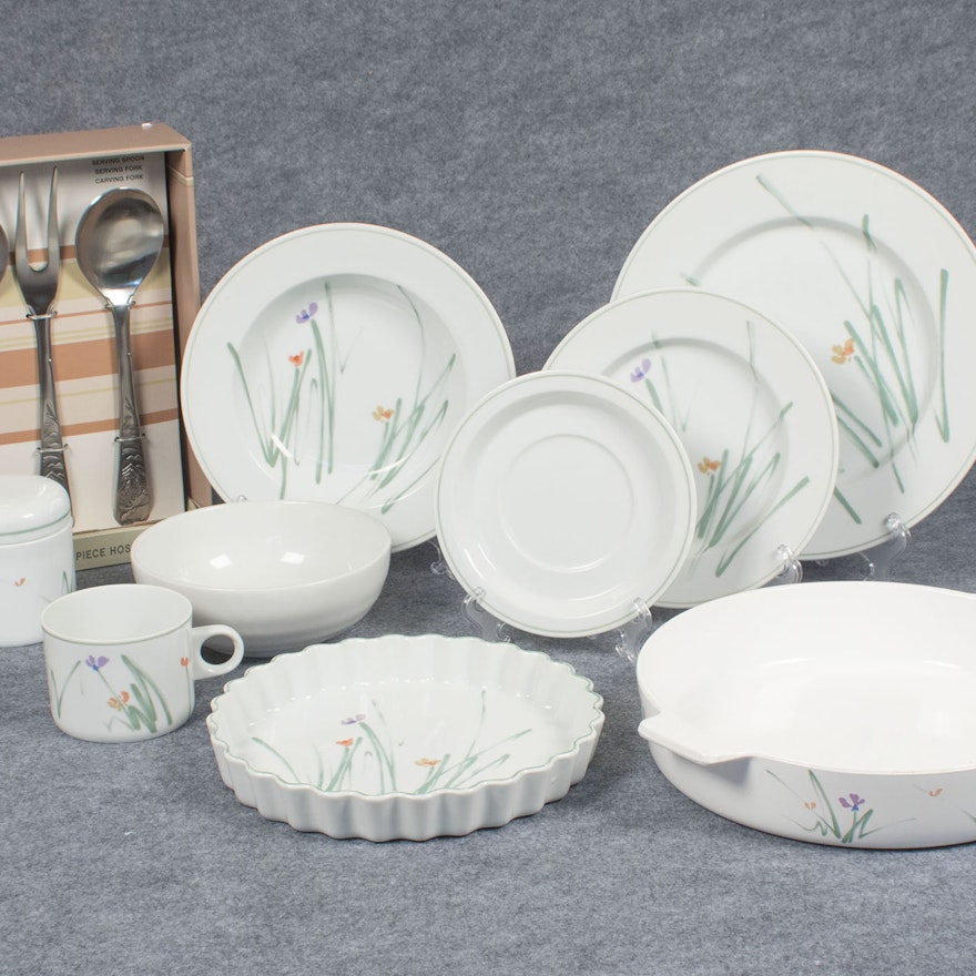 Set of Mikasa Sketch Book Dinnerware