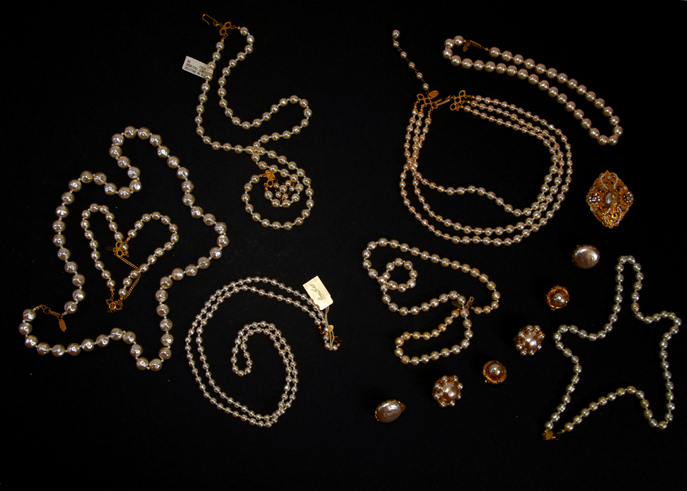 Miriam Haskell Faux Pearl Costume Jewelry
