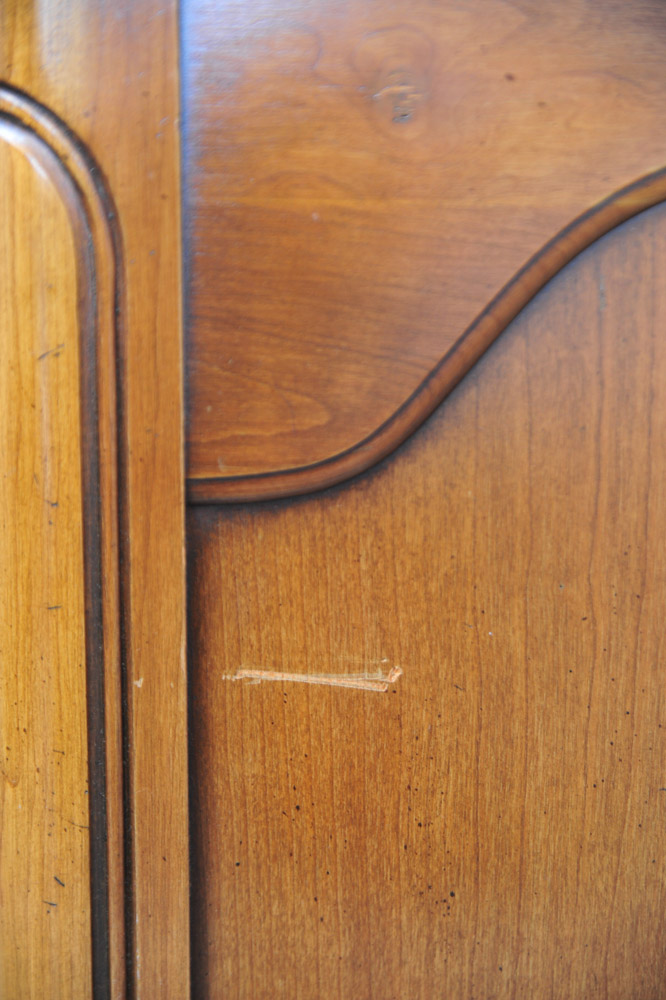 Vintage French Provincial Style China Cabinet by Fancher