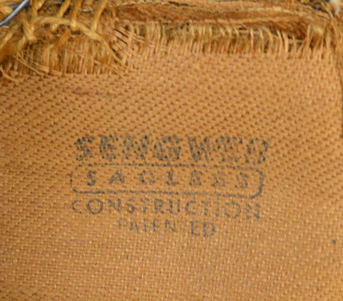 Alms & Doepke Carved Walnut Dining Table and Six Chairs