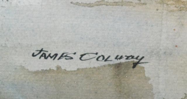 Offset Lithograph 653/1500 of a Harbor Scene by James Colway