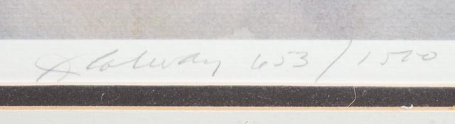 Offset Lithograph 653/1500 of a Harbor Scene by James Colway