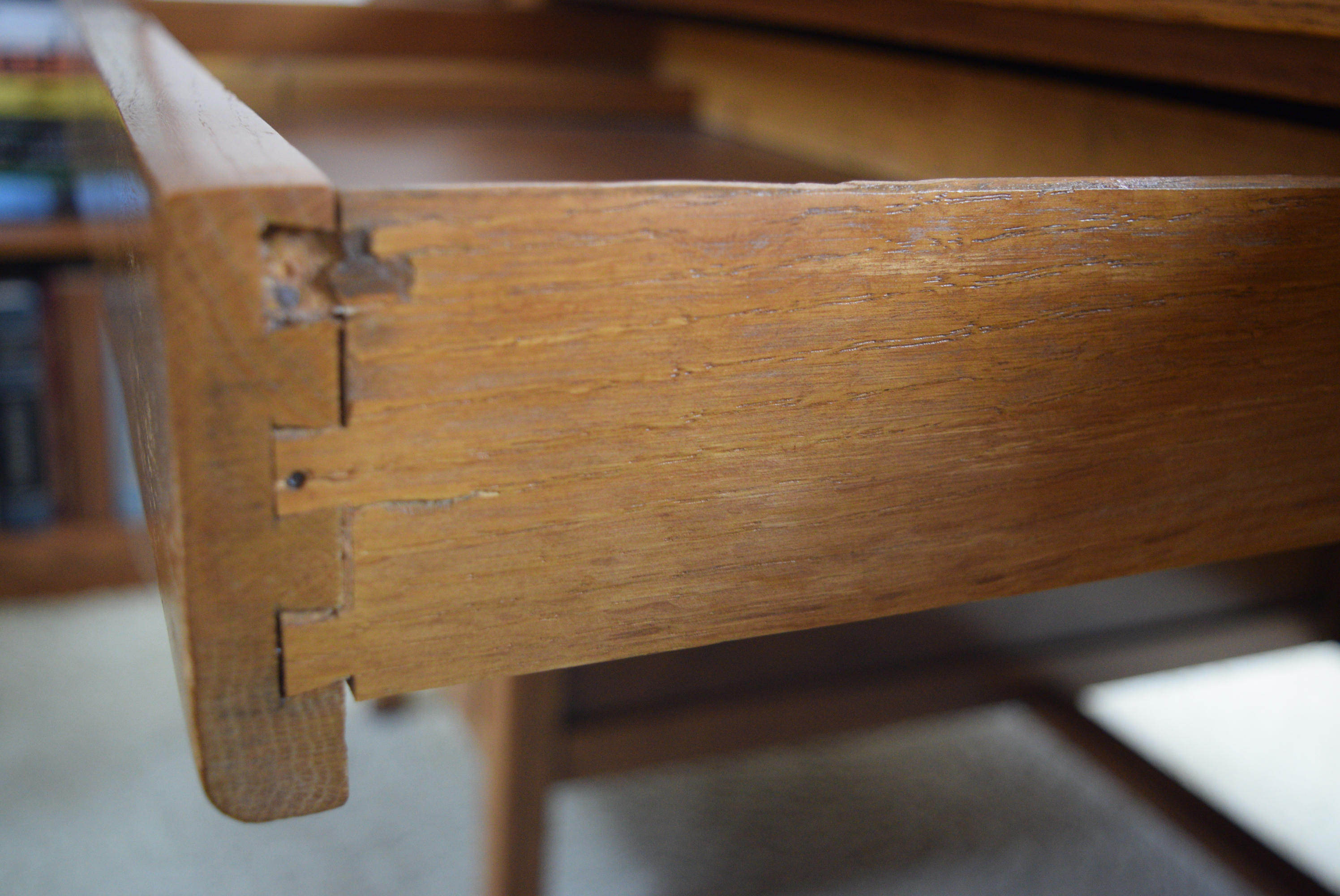 Vintage Oak Desk and Chair