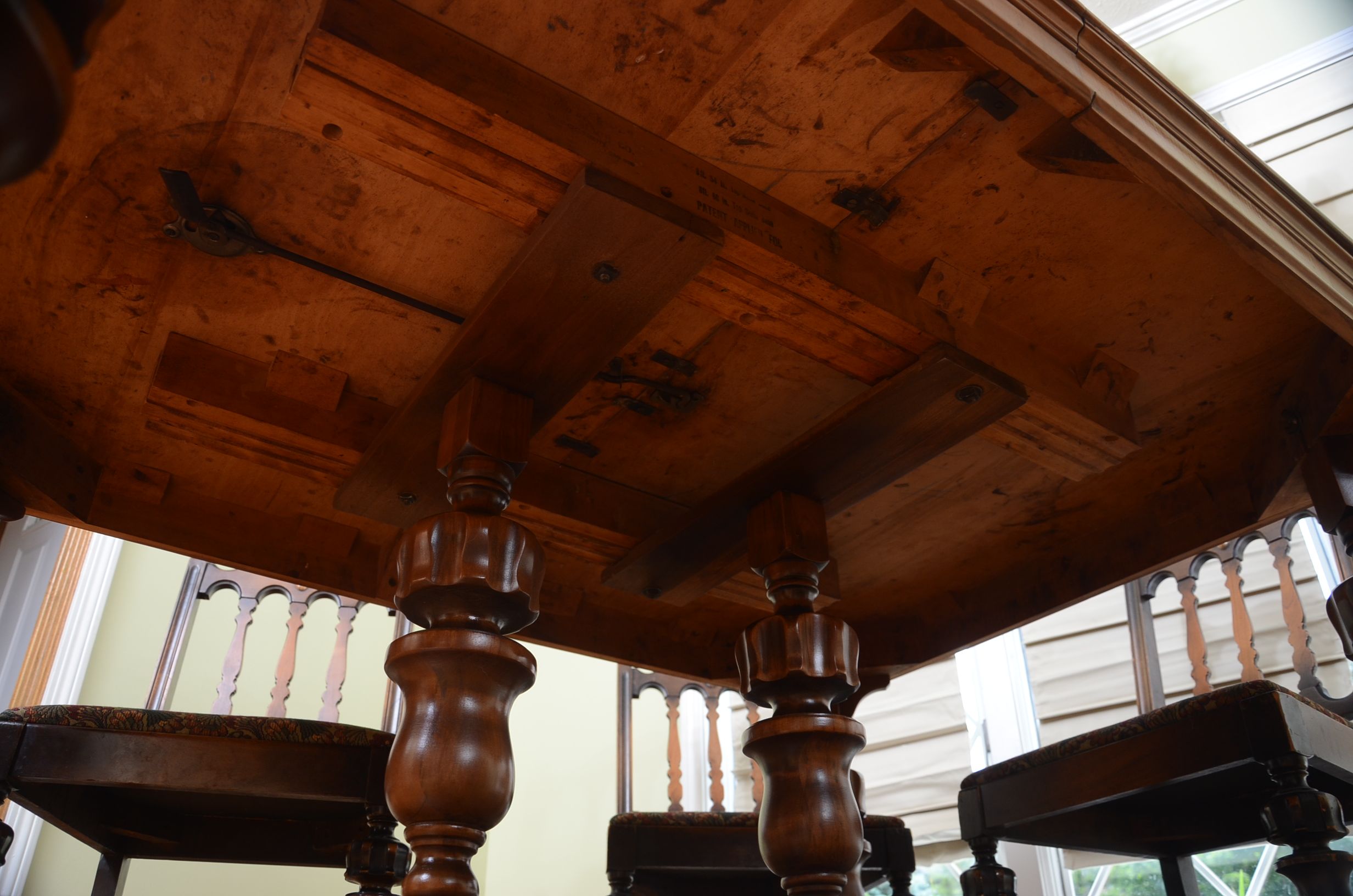 Jacobean Style Dining Room Table and Chairs