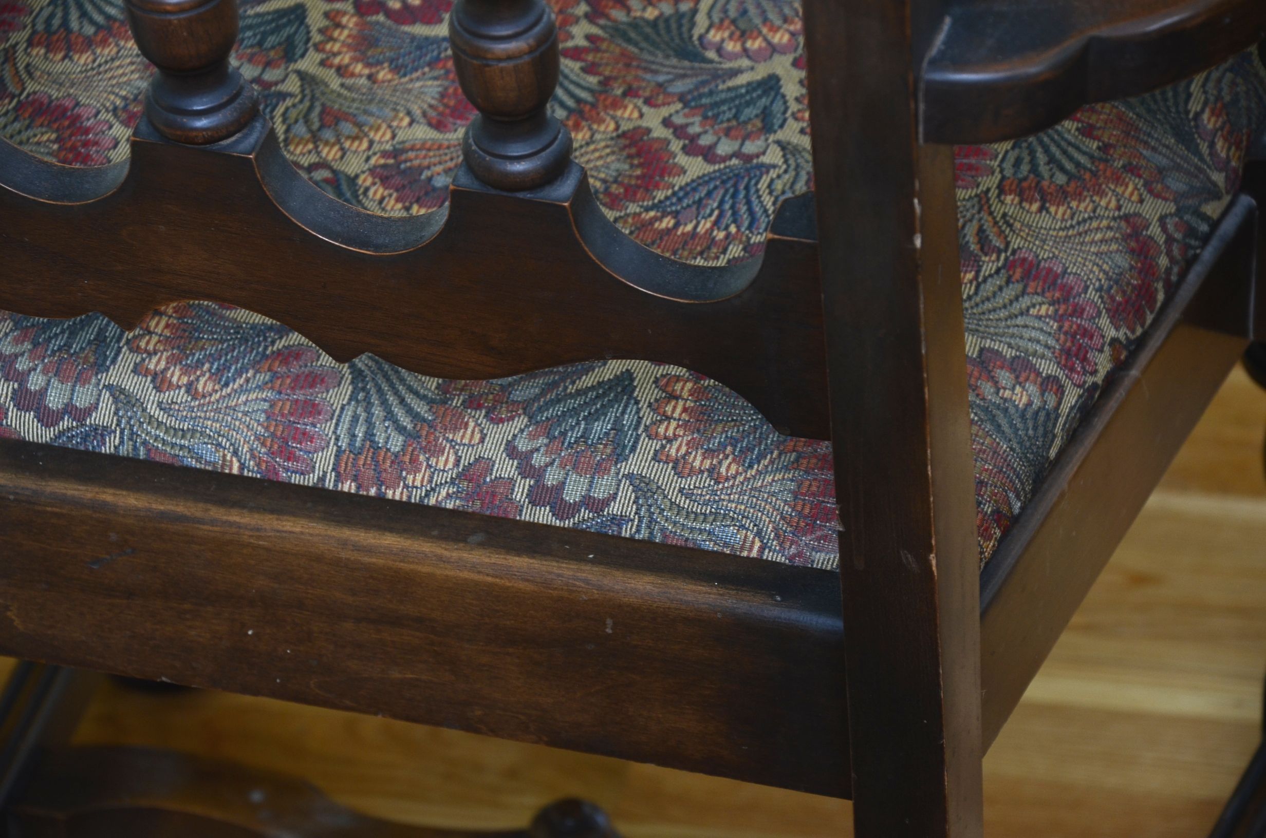 Jacobean Style Dining Room Table and Chairs