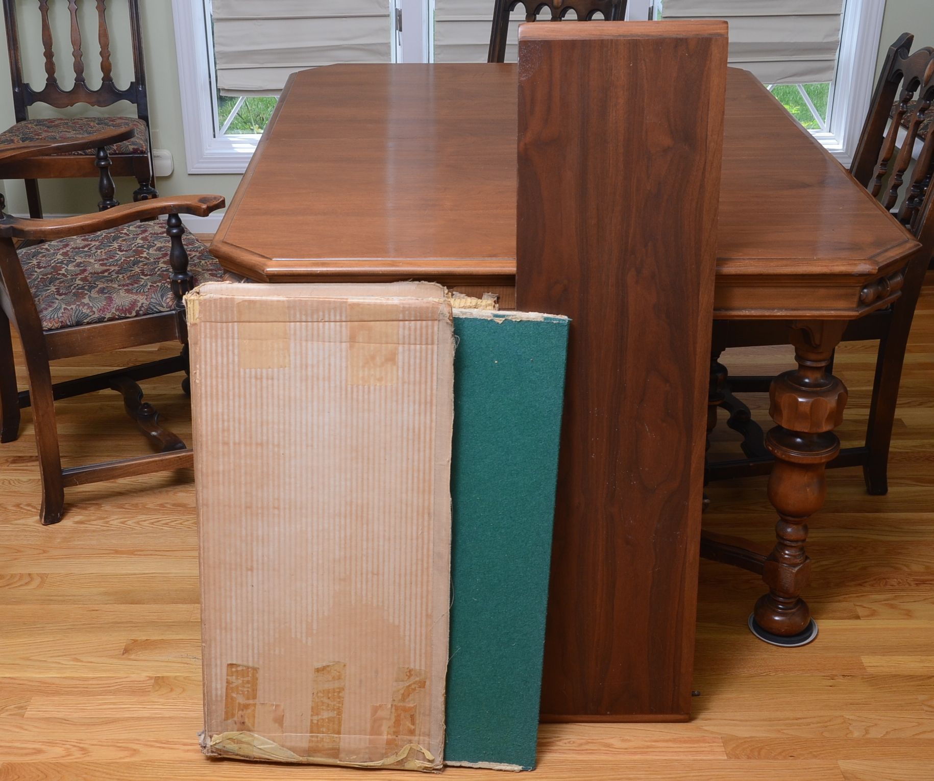Jacobean Style Dining Room Table and Chairs